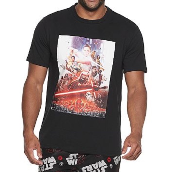 DISNEY STAR WARS Men's "The Rise of Skywalker" Pajama Sleet Set Medium - Picture 2 of 5